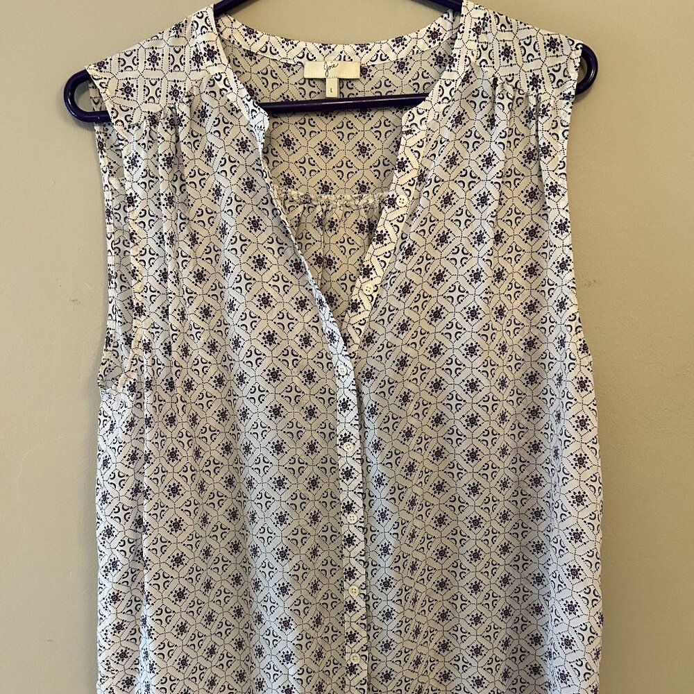 Joie 100% Silk Sleeveless Shirt - Finnegan Tank